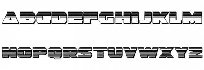 Guardian Chrome Font LOWERCASE