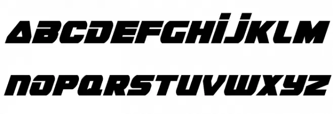 Guardian Condensed Italic Schriftart Groß