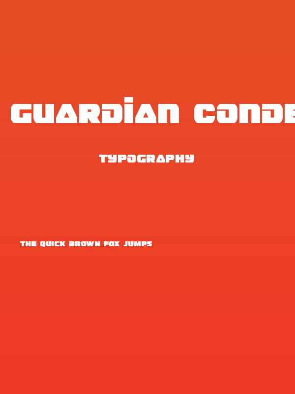 Guardian Condensed Poster