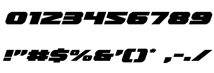 Guardian Expanded Italic Font OTHER CHARS