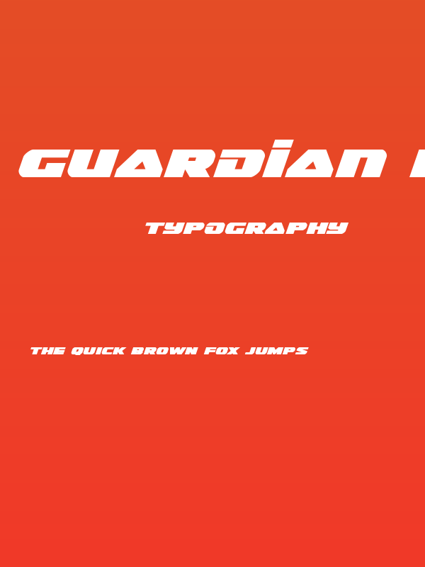 Guardian Expanded Italic Poster