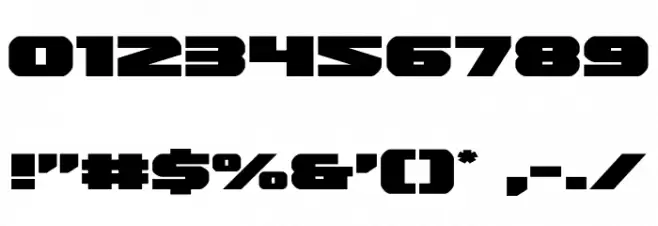 Guardian Expanded Font OTHER CHARS