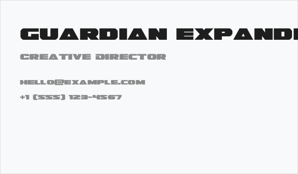 Guardian Expanded Business Card