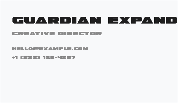 Guardian Expanded Business Card