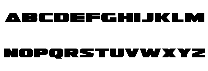 Guardian Expanded Font LOWERCASE