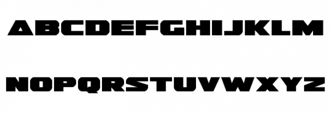 Guardian Expanded Schriftart Kleinbuchstaben