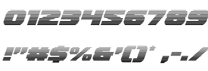 Guardian Gradient Italic Font OTHER CHARS