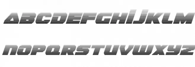 Guardian Gradient Italic Fonte MAIÚSCULAS