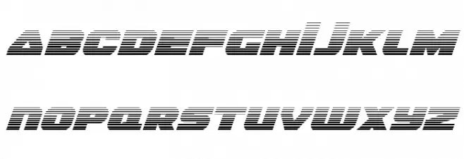 Guardian Gradient Italic Fonte MAIÚSCULAS