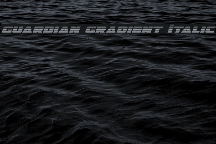 Guardian Gradient Italic Example 3