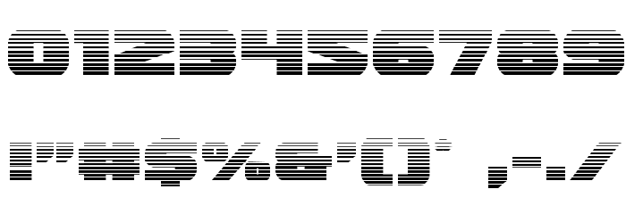 Guardian Gradient Font OTHER CHARS