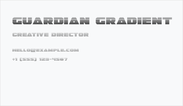 Guardian Gradient Business Card