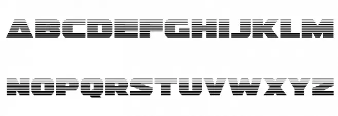 Guardian Gradient Schriftart Kleinbuchstaben