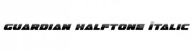 Guardian Halftone Italic 