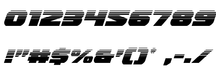 Guardian Halftone Italic Font OTHER CHARS