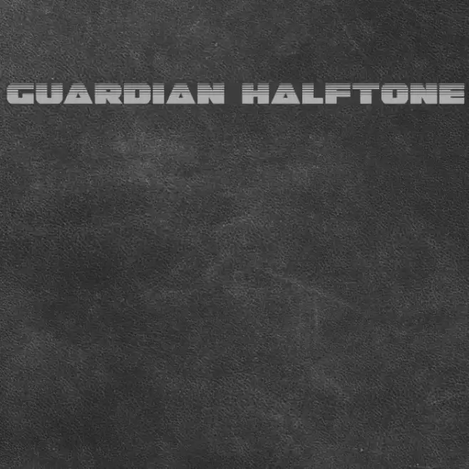 Guardian Halftone Font examples