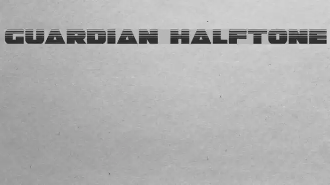 Guardian Halftone Font examples