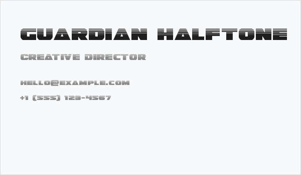 Guardian Halftone Business Card