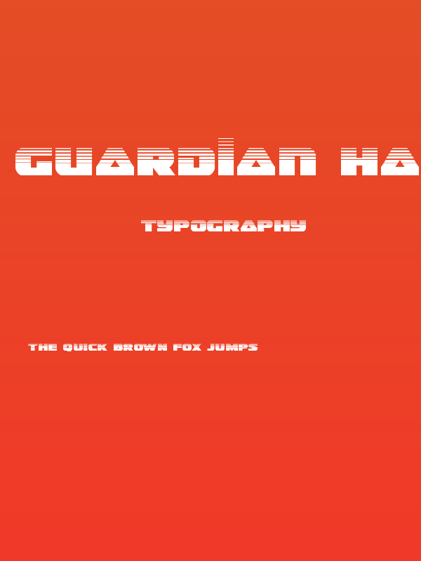 Guardian Halftone Poster