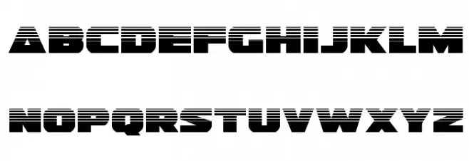 Guardian Halftone Schriftart Kleinbuchstaben