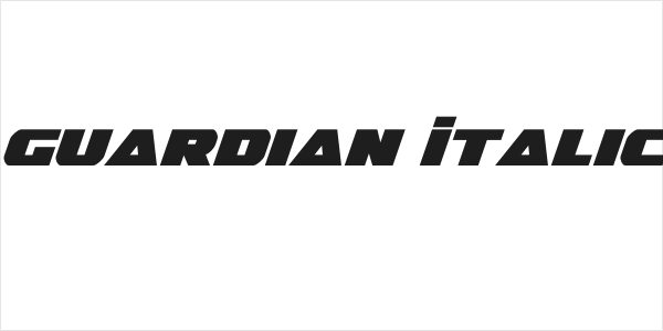 Guardian Italic Logo
