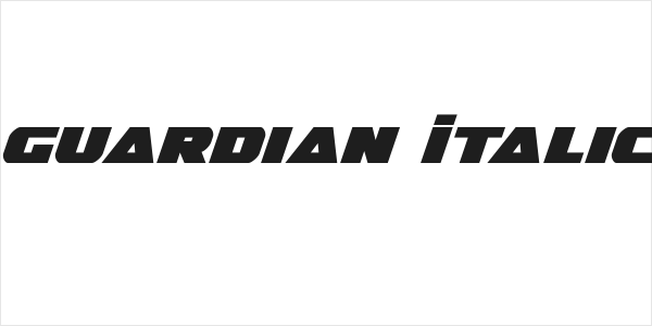 Guardian Italic Logo