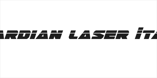 Guardian Laser Italic Logo