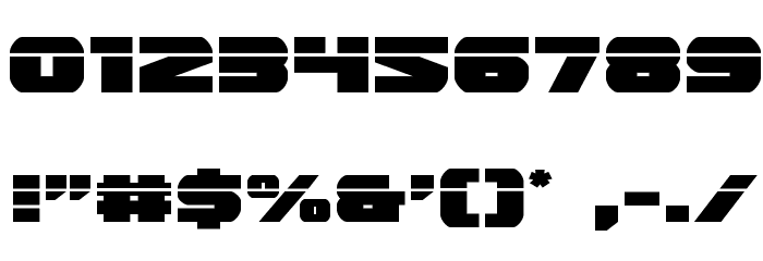 Guardian Laser フォント その他の文字