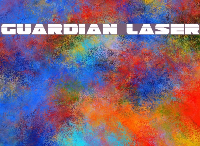 Guardian Laser フォント examples