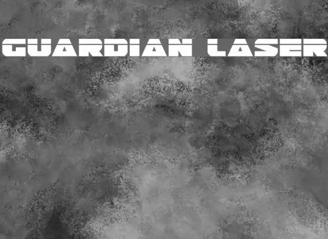 Guardian Laser フォント examples