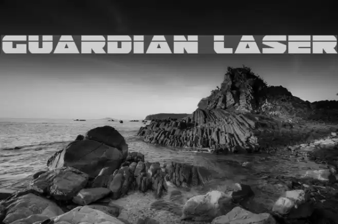 Guardian Laser フォント examples
