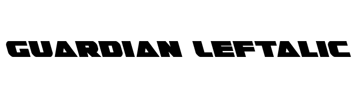 Guardian Leftalic  Frei Schriftart Herunterladen
