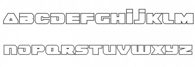 Guardian Outline Шрифта ВЕРХНИЙ