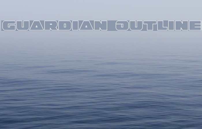 Guardian Outline Font examples