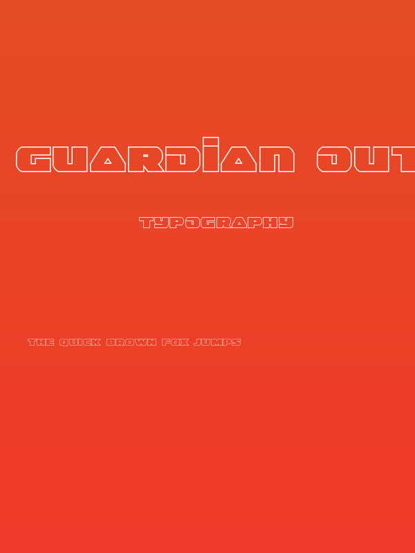 Guardian Outline Poster