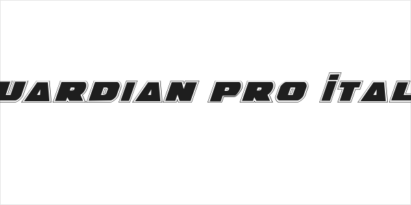 Guardian Pro Italic Logo