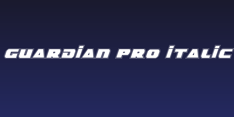 Guardian Pro Italic Social Header