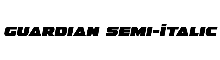 Guardian Semi-Italic  Frei Schriftart Herunterladen