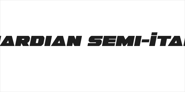 Guardian Semi-Italic Logo