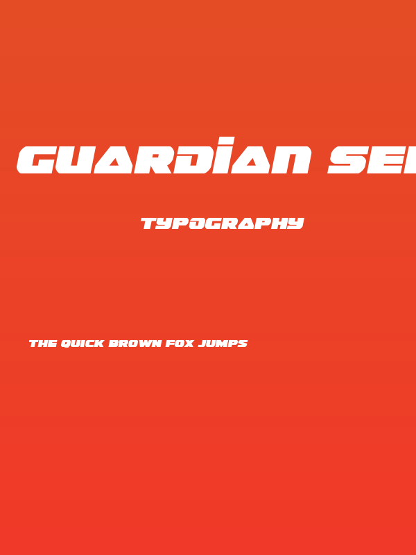 Guardian Semi-Italic Poster