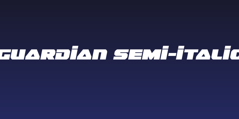 Guardian Semi-Italic Social Header