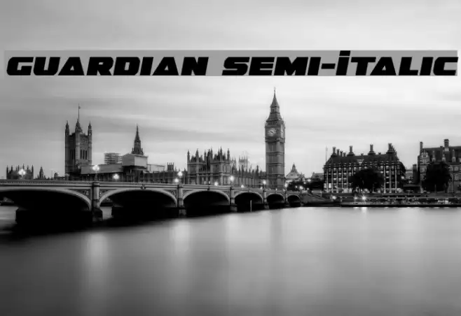 Guardian Semi-Italic Font examples
