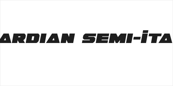 Guardian Semi-Italic Logo