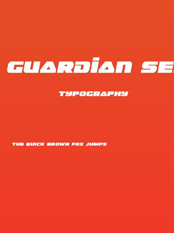 Guardian Semi-Italic Poster