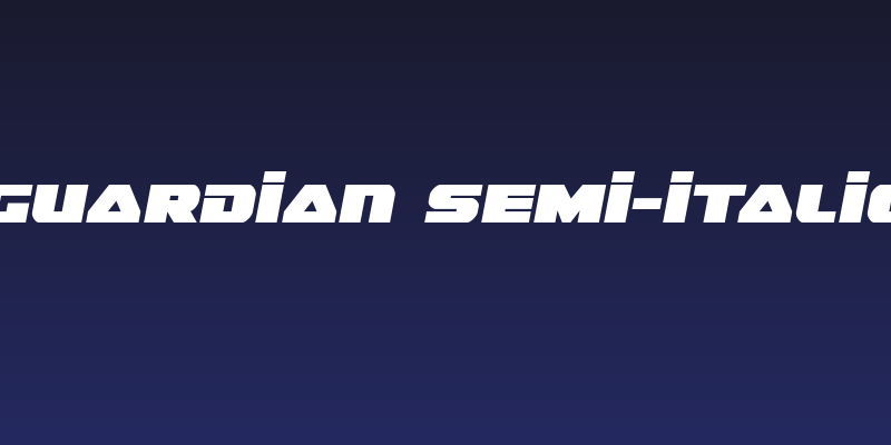 Guardian Semi-Italic Social Header