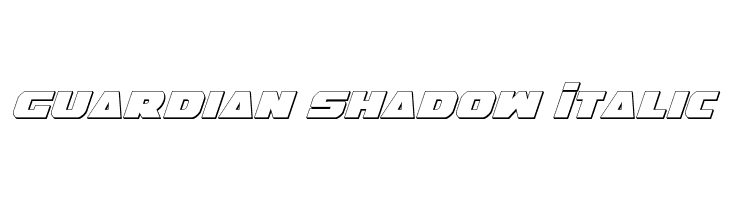 Guardian Shadow Italic  Fuentes Gratis Descargar