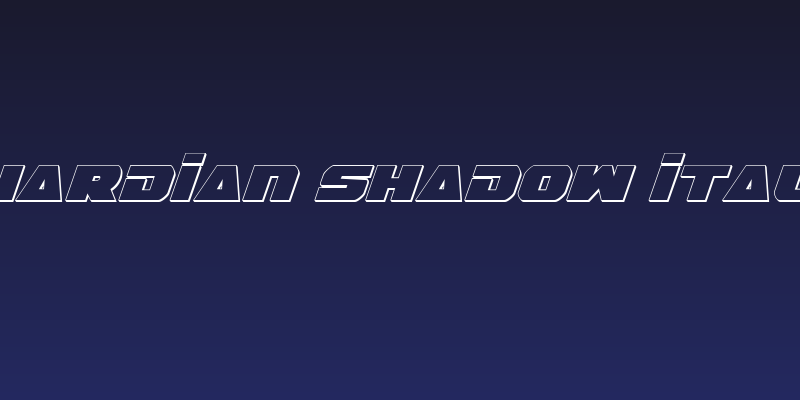 Guardian Shadow Italic Social Header
