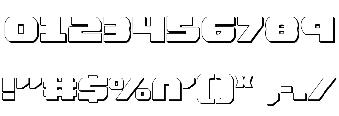 Guardian Shadow Font OTHER CHARS
