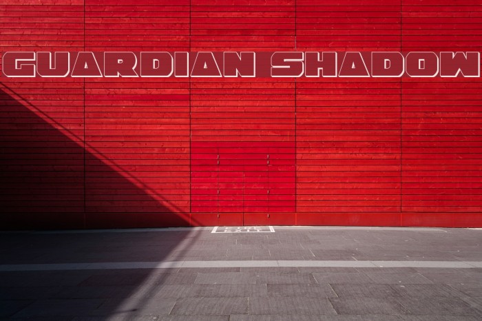 Guardian Shadow Font examples