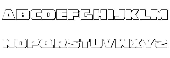 Guardian Shadow Font LOWERCASE